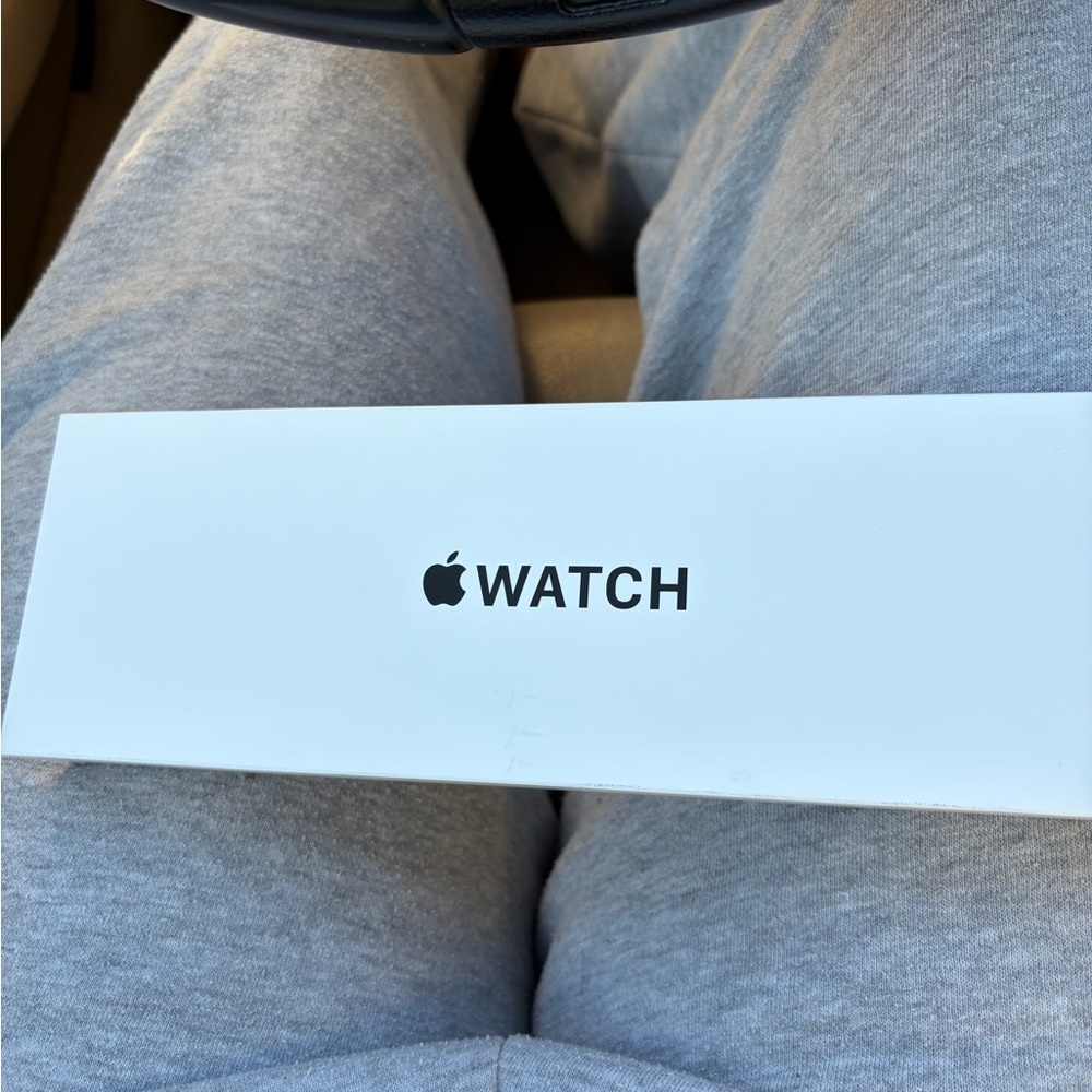 Apple Watch White Box with Black Logo